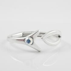 Bracelet Silver Crystal 6.4x5.5cm