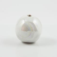Ceramic Bead White 3.8cm