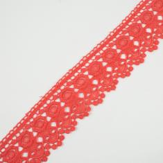 Knitted Braid Coral 6.5cm