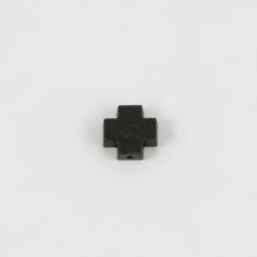 Wooden Cross Black 9x8mm