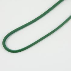 Leather Shoe Laces Green 120cm