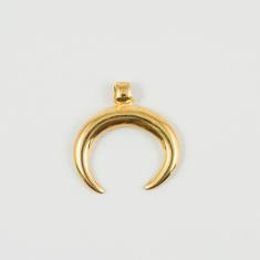 Metal Horn Gold 3x2.9cm