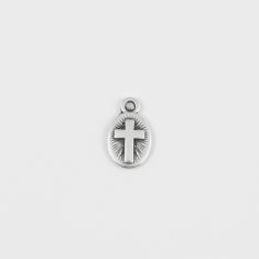 Metal Cross Silver 1.3x0.8cm