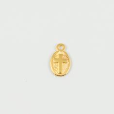 Metal Cross Gold 1.3x0.8cm