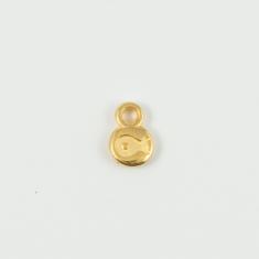 Metal Fish Gold 9x6mm