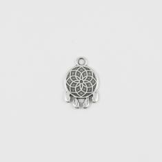 Metal Dream Catcher Silver 1.9x1.2cm