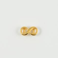 Metal Infinity Gold 1.6x0.8cm