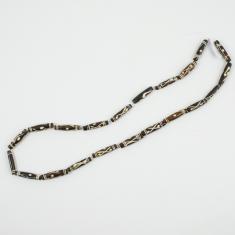 Bone Beads Brown 2.4x0.5cm