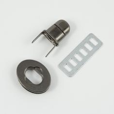 Κούμπωμα Τσάντας Black Nickel 1.8x1.5cm