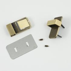 Κούμπωμα Τσάντας Μπρονζέ 5x2.5cm