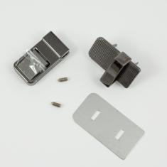 Κούμπωμα Τσάντας Black Nickel 5x2.5cm