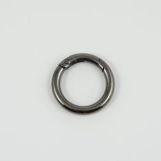 Κρίκος Στρογγυλός Black Nickel 3.3cm