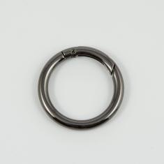 Κρίκος Στρογγυλός Black Nickel 4cm