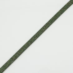 Δέρμα Πλακέ Γκλίτερ Πράσινο 10mm