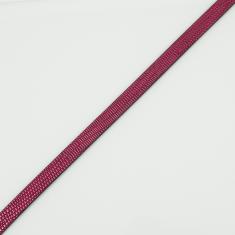 Flat Leather Fuchsia 10mm