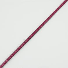 Flat Leather Fuchsia 5mm