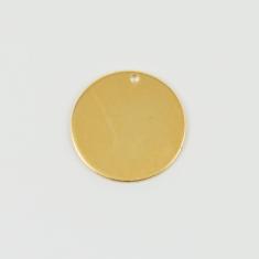 Μεταλλικό Μενταγιόν Χρυσό 2cm