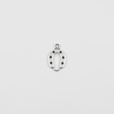 Metal Horseshoe Silver 1.8x1.1cm