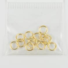 Μεταλλικοί Κρίκοι Χρυσοί 6.5x1mm (1.6γρ)