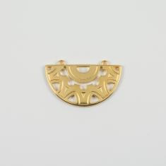 Metal Semicircle Gold 4x2.5cm