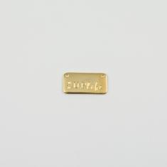 Plate"UPlife" Gold 2.2x1.1cm