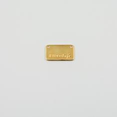 Πλακέτα "#livelife" Χρυσή 2.2x1.3cm