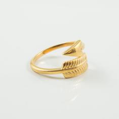 Δαχτυλίδι Βέλος Χρυσό 2.3x2.2cm