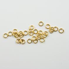 Κρίκοι Χρυσοί 3.5x0.6mm (0.7γρ)