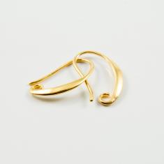 Βάσεις Σκουλαρικιού Χρυσές 2x1.3cm