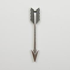 Μεταλλικό Βέλος Ασημί 6x1.2cm