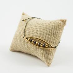 Bracelet Metallic Beads Black-Gold