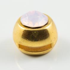 Gold Item Crystal Pink Opal 14mm