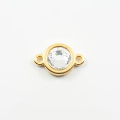 Χρυσό Μοτίφ Λευκό 1.7x1.1cm