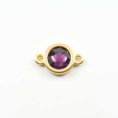 Gold Item purple 1.7x1.1cm