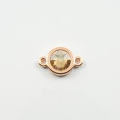 Ροζ Χρυσό Μοτίφ Μελί 1.7x1.1cm