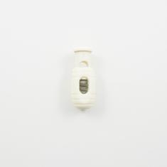 Cord Stop Ivory 3.8x1.5cm