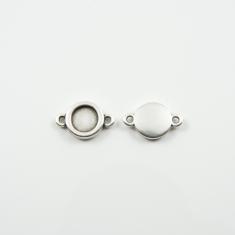 Βάση για Κρύσταλλο Ασημί 1.7x1.1cm