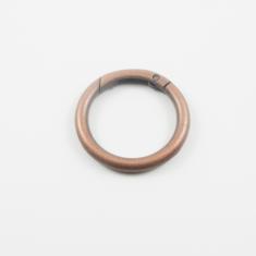 Metal Hoop Round Copper 4cm