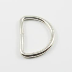 Μεταλλικός Κρίκος Ασημί 5x3.7cm