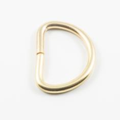 Μεταλλικός Κρίκος Χρυσός 4x3cm