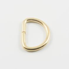 Μεταλλικός Κρίκος Χρυσός 2.6x2cm