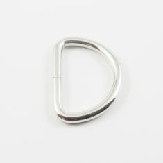 Μεταλλικός Κρίκος Ασημί 4.7x3.3cm