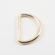 Μεταλλικός Κρίκος Χρυσός 4.7x3.3cm