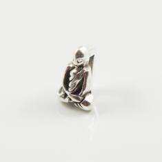 Metal Monk Silver 9x7mm