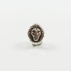 Metal Lion Silver 9x6mm