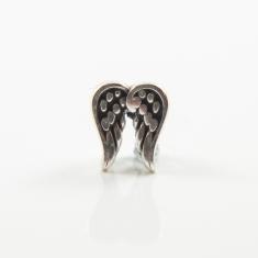 Metal Angel's Wings Silver 10x8mm