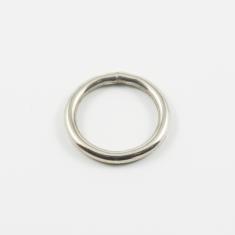 Στρογγυλός Κρίκος Ασημί 2.6cm