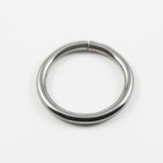 Round Hoop Black Nickel 3.6cm