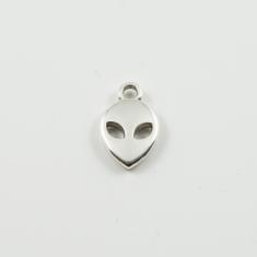 Metal Alien Silver 1.4x0.9cm