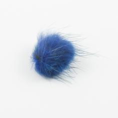 Πον Πον Γούνινο Μπλε Σκούρο 3cm
